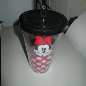 2 Disney Plastic Cups with straws